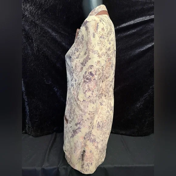 Vintage Gina Blanez Brocade Equestrian
Western Jacket, Button Front. Size S -021 - Picture 5 of 8